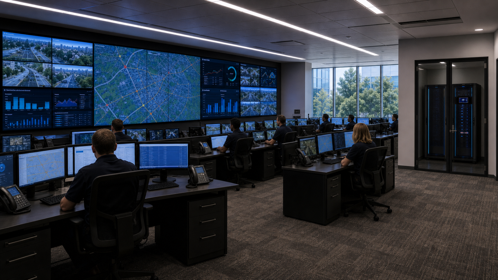 Government public service control room