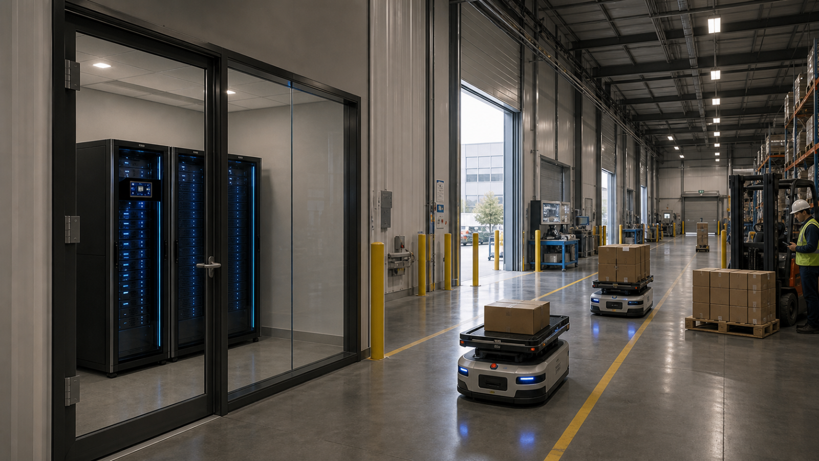 Remote logistics or retail facility